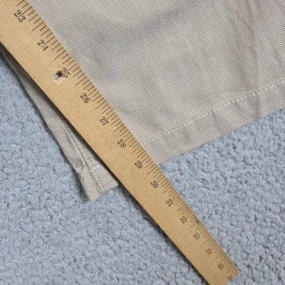 Express Pants Mens Size 34x30 Beige Khaki Slim Fit Finn Lightweight Canvas Chino - Picture 7 of 11
